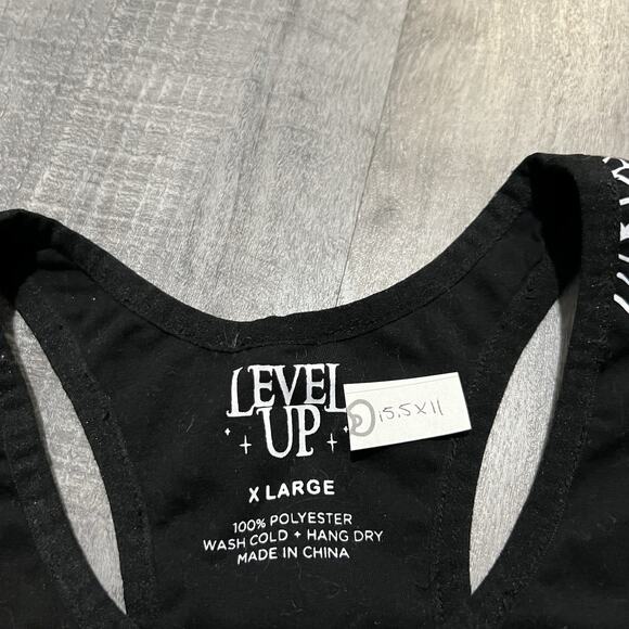Level Up EDM Sports Bra Merch Black/White Dubstep Ouiji Planchette Subtronics S - Picture 5 of 5